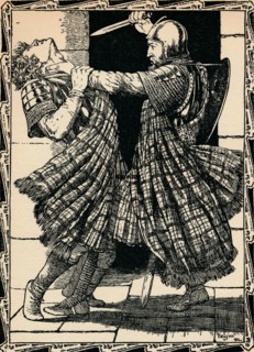 Comyn Stabbed By Bruce, 1902. Artist: Patten Wilson