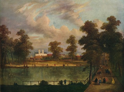 View in St. James's Park Showing Rosamond's Pond, 1840, (1909). Artist: William Hogarth
