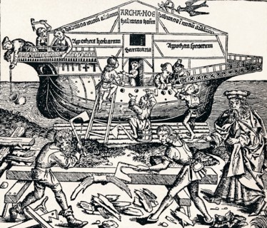 The Building of the Ark Superintended by Noah, (1493), 1903. Artist: Unknown
