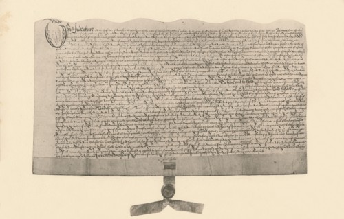 Indenture for the sale of land', signed by Guy Fawkes, (early 17th century), 1901. Artist: Unknown