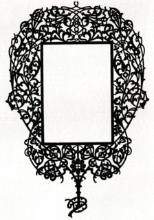 A design for a picture frame titled 'Armiger', 1898.