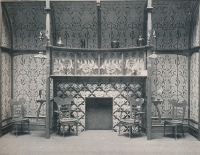 Ingle-Nook designed by G. Serruier, 1898. Artist: Gustave Serrurier-Bovy