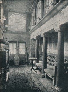 Marble Hall at No 1 Holland Park, 1898. Artist: Philip Webb Artist: Unknown