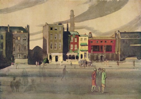 London in Spring, 19th century, (1938). Artist: George Sheringham