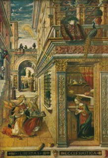 The Annunciation, with Saint Emidius, 1486, (1911). Artist: Carlo Crivelli
