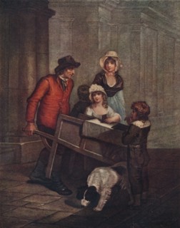 Cries of London Plate 12: Hot Spice Gingerbread, smoaking hot!, 1796, (1911). Artist: Unknown