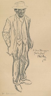 A Self Portrait of Phil May, 1896, (1903). Artist: Philip William May