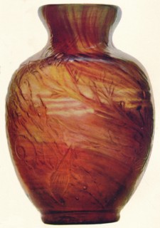 Glass Vase by E. Galle, c1846-1903, (1903). Artist: Emile Galle