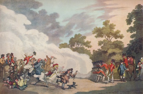 A Field Day in Hyde Park, 1789, (1914). Artist: Thomas Malton II