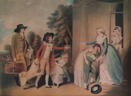 Dulce Domum or the Return from School, 1790, (1919). Artist: William Redmore Bigg
