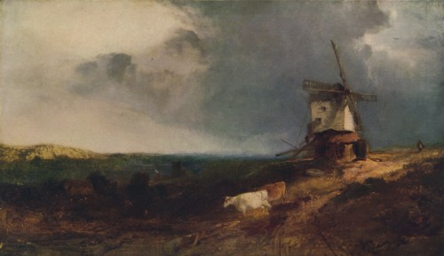 Landscape With Windmill, 19th century, (1917). Artist: Henry Bright