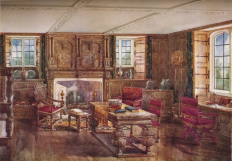 An Elizabethan Living Room, c19th century, (1923). Artist: Unknown