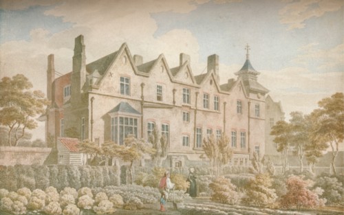 Marylebone Old Manor House: Garden Front, 1791, (1923). Artist: Michael Angelo Rooker