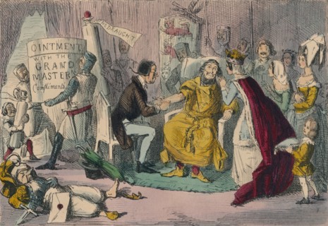 Edward's Arm in the hands of his Medical Advisers, 1850. Artist: John Leech