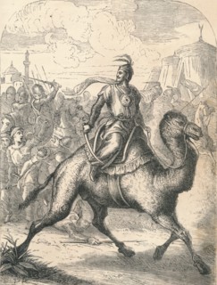 Saladin Escaping on a swift Dromedary, 1869. Artist: Unknown