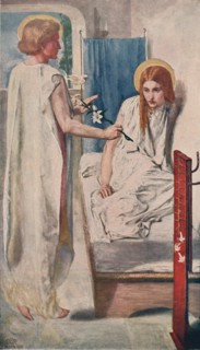 Ecce Ancilla Domini! (The Annunciation), 1849-50, (1911). Artist: Dante Gabriel Rossetti