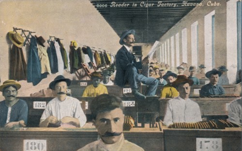 Reader in Cigar Factory, Havana, Cuba, c1910s. Artist: Unknown
