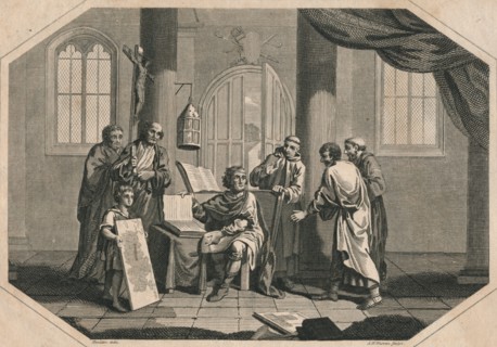 The division of England into Counties, Hundreds & Tythings by Alfred the Great, 1808. Artist: Ambrose William Warren