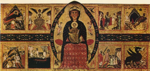 The Virgin and Child Enthroned, with Narrative Scenes, c1263, (1911). Artist: Margarito d'Arezzo