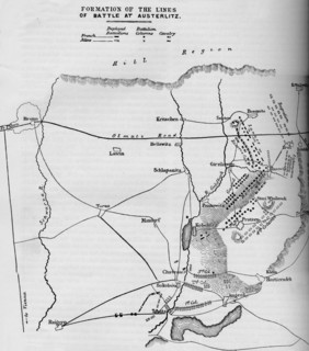 Formation of the Lines of Battle of Austerlitz, 1884. Artist: Unknown