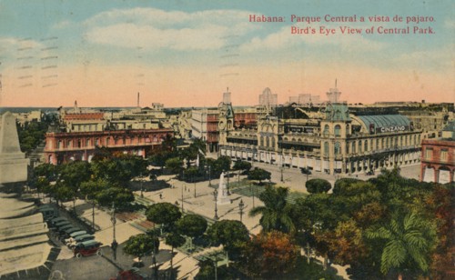Birds-Eye View of Central Park, Havana, Cuba, c1919. Artist: Unknown
