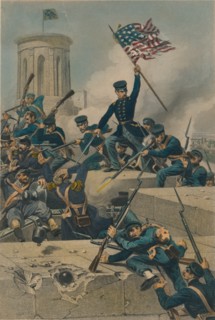 Storming of Chapultepec, 1877. Artist: Unknown