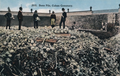 Bone Pile, Cuban Cemetery, c1910. Artist: Unknown