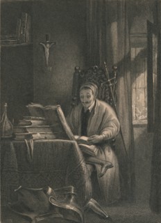 Don Quixote in his Study, 1831.