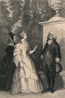 Queen Marie Antoinette and Mirabeau, c1832. Creator: Charles W Sharpe.