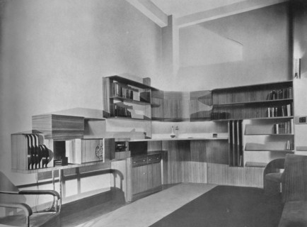 'The apartment of Ben Herzberg, New York. Designed by Howe and Lescaze', 1933. Artist: Unknown.