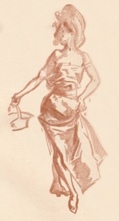 'Drawing in Sanguine', c1900 (1903-1904). Artist: Jules Cheret.