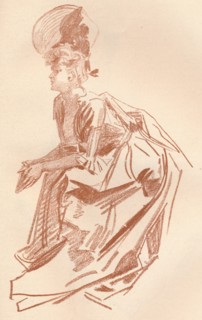 'Drawing in Sanguine', c1900 (1903-1904). Artist: Jules Cheret.
