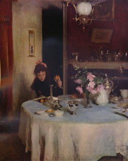 'The Breakfast Table', 1884 (1934). Artist: John Singer Sargent.