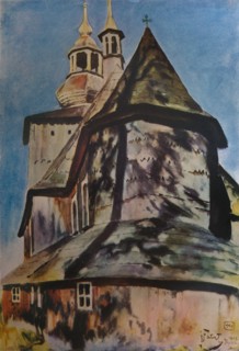 'Church near Krakow', 1913 (1934). Artist: Julian Falat.