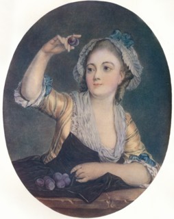 'Les Prunes', c18th century. Artist: P Davesne.