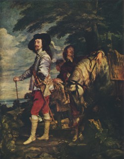 'Charles I at the Hunt', c1635. Artist: Anthony van Dyck.