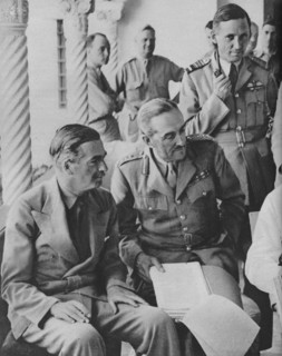 'Council of War in Algiers: Mr Churchill with his Captains', 1943. Artist: Unknown.