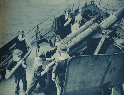 'Royal Navy Makes Invasion Possible', 1943-44. Artist: Unknown.