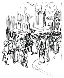 'Pen and ink study', c19th century. Artist: Max Liebermann.