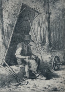 'Le Cantonnier', (the Road-Mender), 19th century. Artist: Jean Francois Millet.