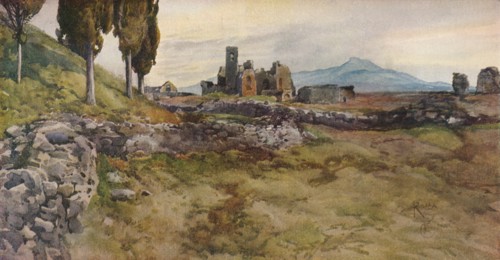 'On the Via Appia', c19th century. Artists: Onorato Carlandi, Unknown.