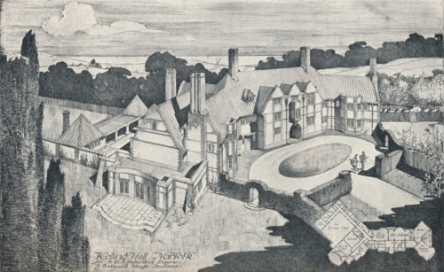 'Kelling Hall, Norfolk. E Brantwood Maufe, A.R.I.B.A., Architect', c1912. Artist: Edward Brantwood Maufe.