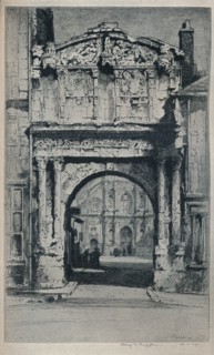 'Porte Saint-Pierre, Auxerre', 1912. Artist: Albany E Howarth.