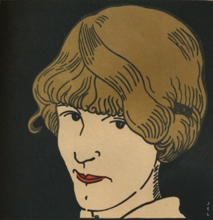 'Masque Aux Cheveux D'Or.', 1912. Artist: Jean-Emile Laboureur.