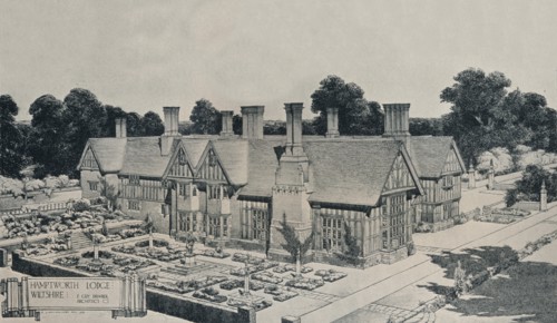 'Hamptworth Lodge, Wiltshire', c1910. Artist: Edward Guy Dawber.