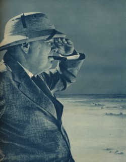 'Mr. Churchill Spies the Enemy', 1942.  Artist: Unknown.