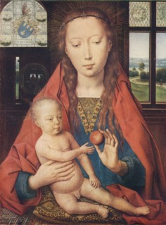 'Madonna and Child, from The Diptych of Maerten van Nieuwenhove', 1487. Artist: Hans Memling.