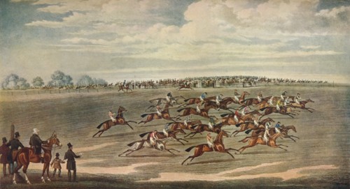 'Epsom Races', 19th century. Artist: Smart & Hunt.