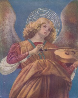 Musical Angel with Violin (fresco)', c15th century. Artist: Melozzo da Forli.