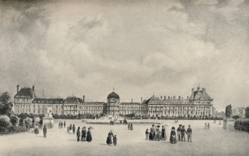 'The Tuileries Palace from the Gardens', 1915. Artist: Unknown.